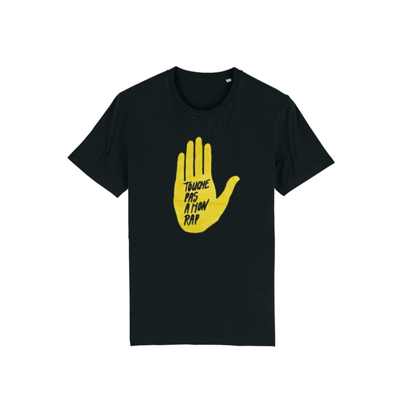 T Shirt  - Touche pas a mon rap noir