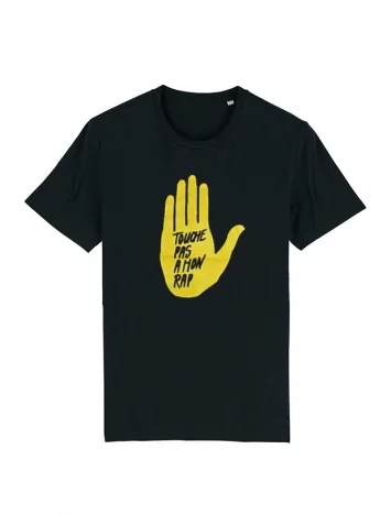 rapattack T Shirt - Touche pas a mon rap noir