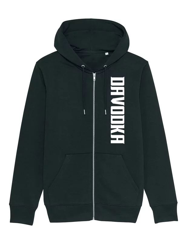 Sweat Zippé Davodka Noir de davodka sur Scredboutique.com