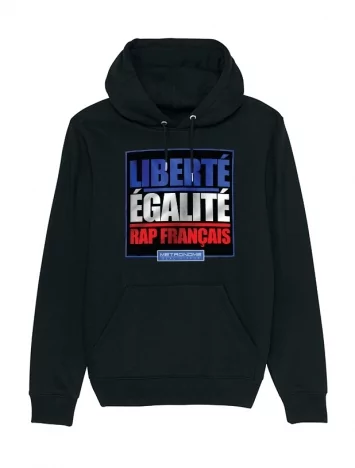 Sweat Capuche Metronome Liberté Egalité Rap Français 