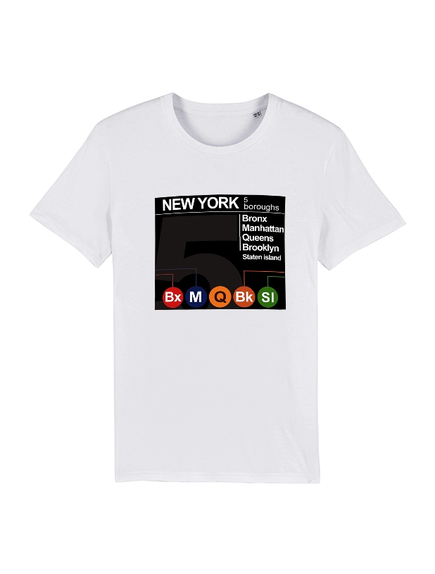 Tshirt New York 5 Boroughs de amadeus sur Scredboutique.com