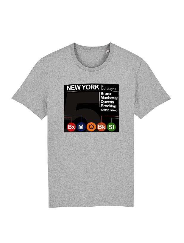 Tshirt New York 5 Boroughs de amadeus sur Scredboutique.com