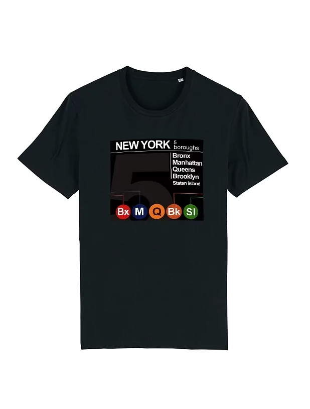 Tshirt New York 5 Boroughs de amadeus sur Scredboutique.com