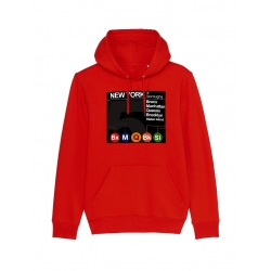Sweat Capuche  New York 5 Boroughs de amadeus sur Scredboutique.com