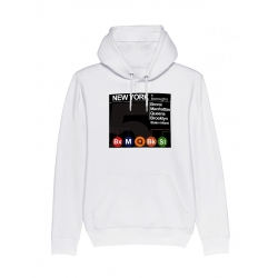 Sweat Capuche  New York 5 Boroughs de amadeus sur Scredboutique.com