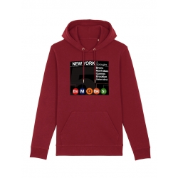 Sweat Capuche  New York 5 Boroughs de amadeus sur Scredboutique.com