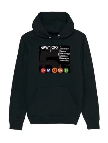 Sweat Capuche  New York 5 Boroughs 