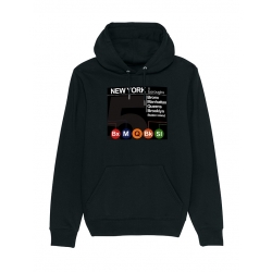 Sweat Capuche  New York 5 Boroughs de amadeus sur Scredboutique.com