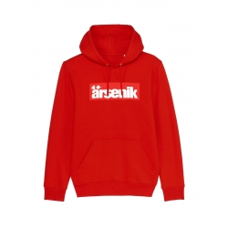 Sweat Capuche Arsenik carré rouge de arsenik sur Scredboutique.com