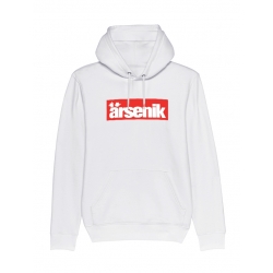 Sweat Capuche Arsenik carré rouge de arsenik sur Scredboutique.com