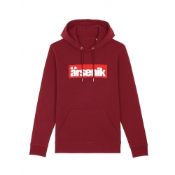 Sweat Capuche Arsenik carré rouge de arsenik sur Scredboutique.com