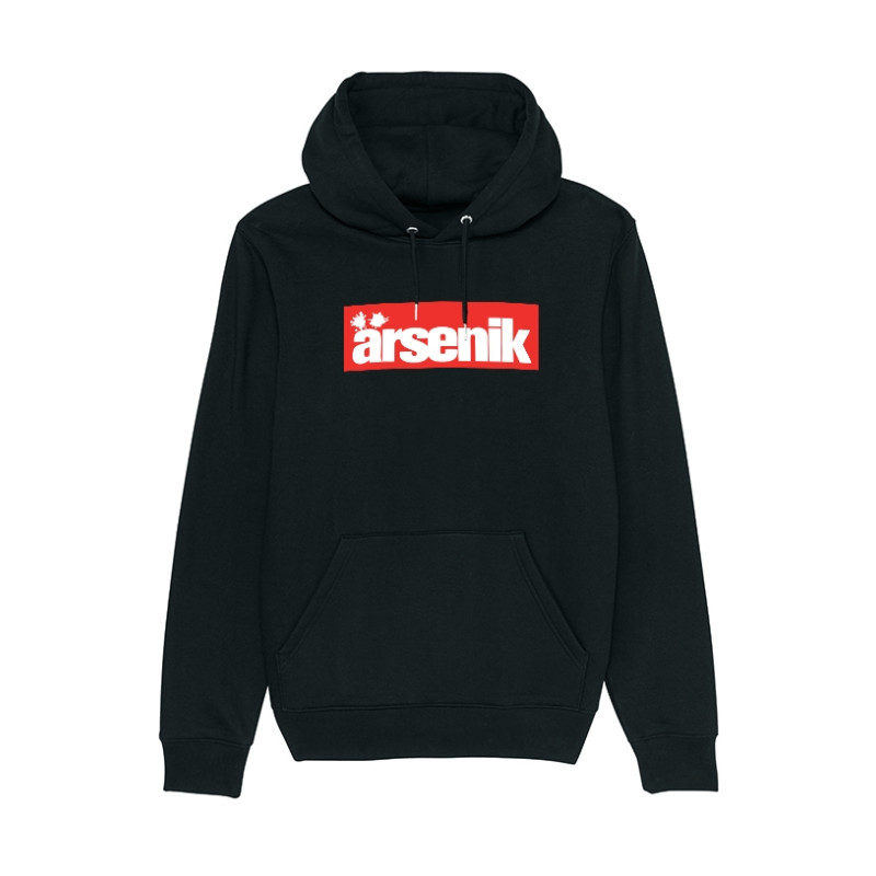 Sweat Capuche Arsenik carré rouge