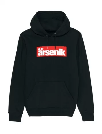 arsenik Sweat Capuche Arsenik carré rouge