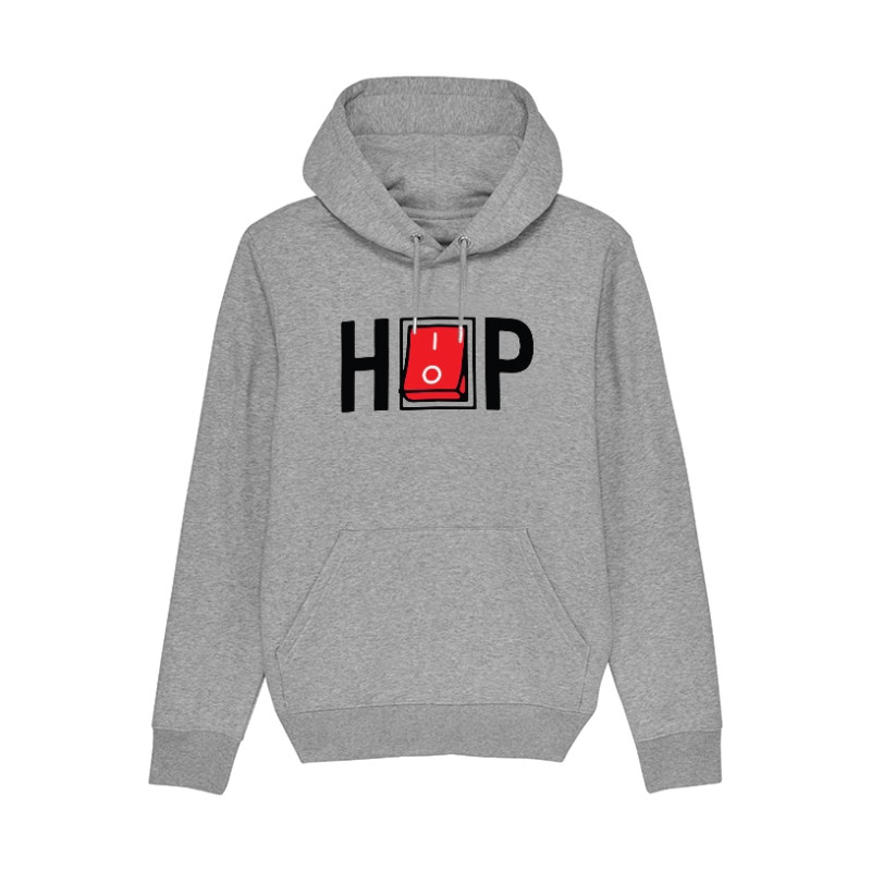 Sweat Capuche Hip Hop Bouton