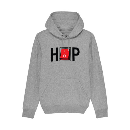 Sweat Capuche Hip Hop Bouton