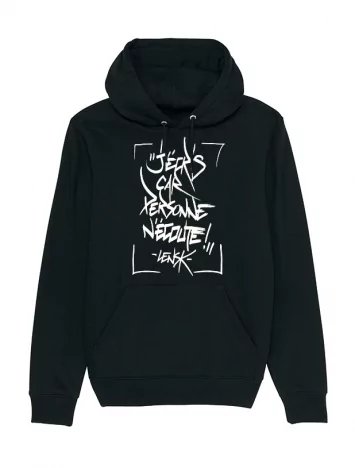 Sweat Capuche Lensk - J\'écris car personne...