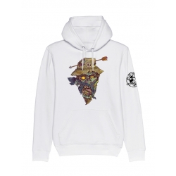 Sweat Capuche Visage zombie de scred connexion sur Scredboutique.com