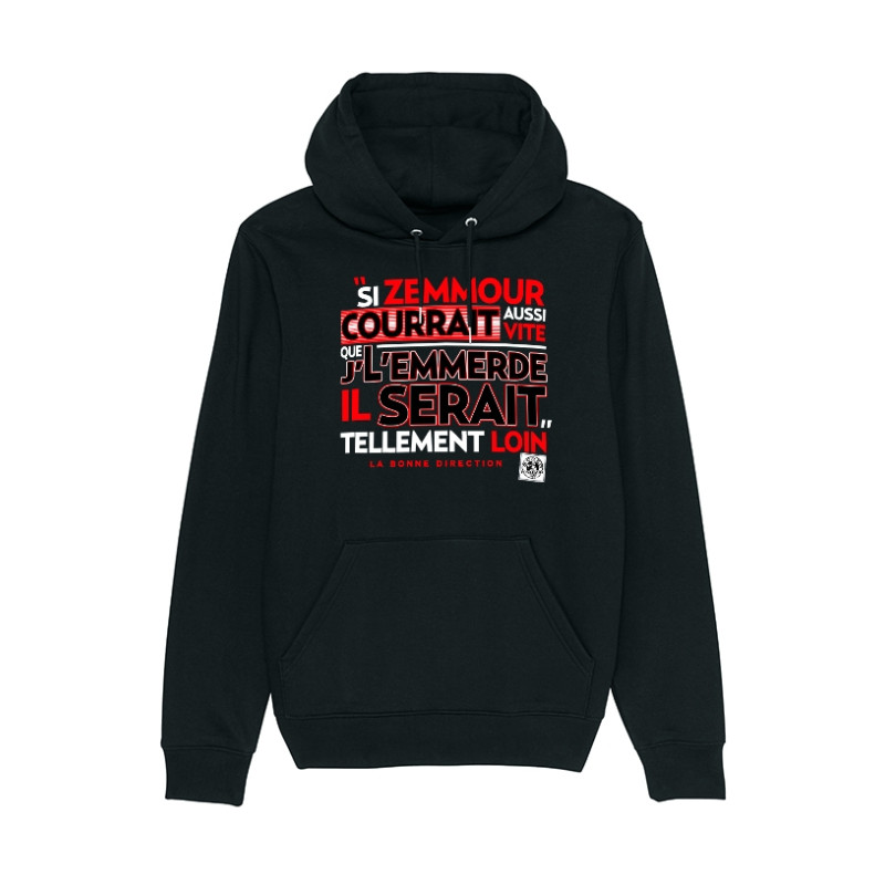 Sweat Capuche Scred Connexion Si Zemmour courrait... rouge