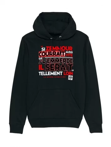 Sweat Capuche Scred Connexion Si Zemmour courrait... rouge