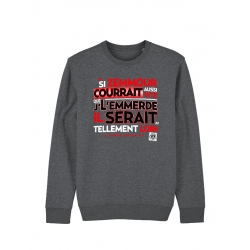 Sweat Scred Connexion Si Zemmour courrait... rouge de scred connexion sur Scredboutique.com
