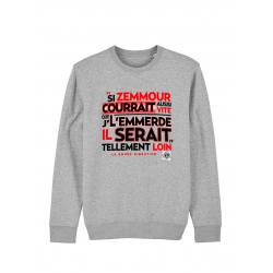 Sweat Scred Connexion Si Zemmour courrait... rouge de scred connexion sur Scredboutique.com