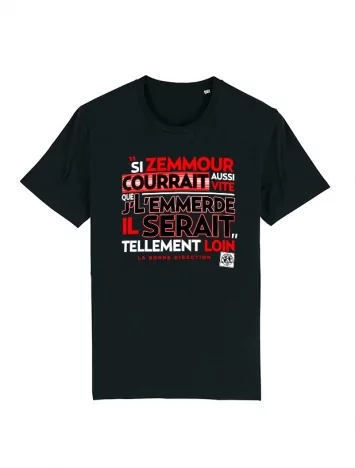 Tshirt Scred Connexion Si Zemmour courrait... rouge