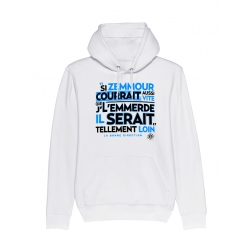 Sweat Capuche Scred Connexion Si Zemmour courrait... bleu de scred connexion sur Scredboutique.com
