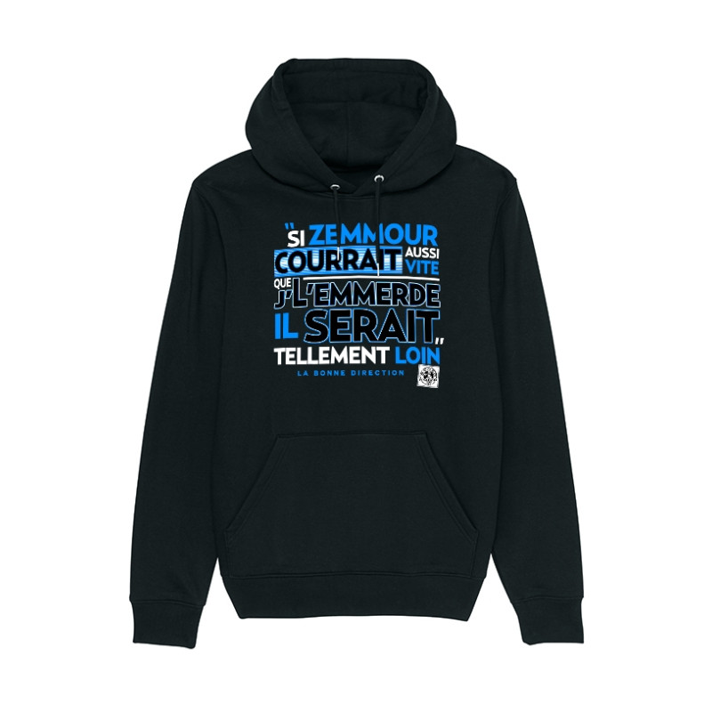 Sweat Capuche Scred Connexion Si Zemmour courrait... bleu