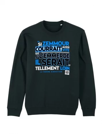 scred connexion Sweat Scred Connexion Si Zemmour courrait... bleu