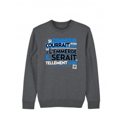 Sweat  Scred Connexion Si Zemmour courrait... bleu de scred connexion sur Scredboutique.com