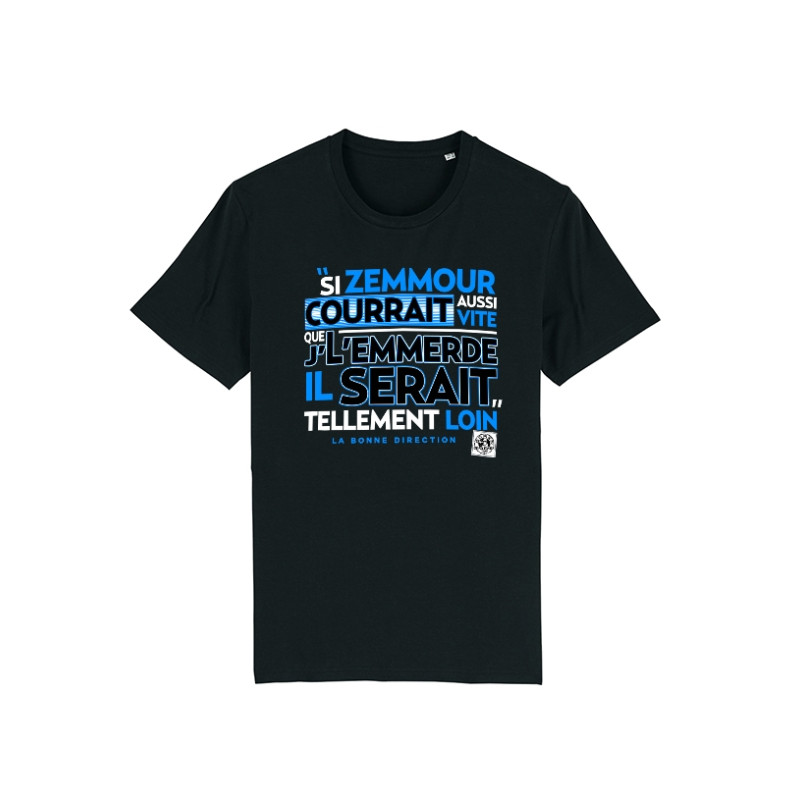 Tshirt Scred Connexion Si Zemmour courrait... bleu