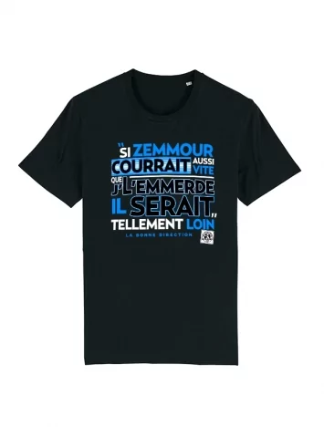 Tshirt Scred Connexion Si Zemmour courrait... bleu