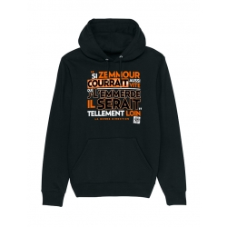 Sweat Capuche Scred Connexion Si Zemmour courrait... orange de scred connexion sur Scredboutique.com
