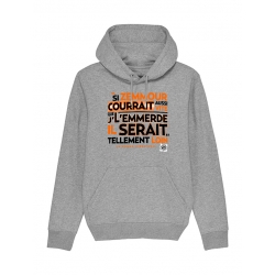 Sweat Capuche Scred Connexion Si Zemmour courrait... orange de scred connexion sur Scredboutique.com