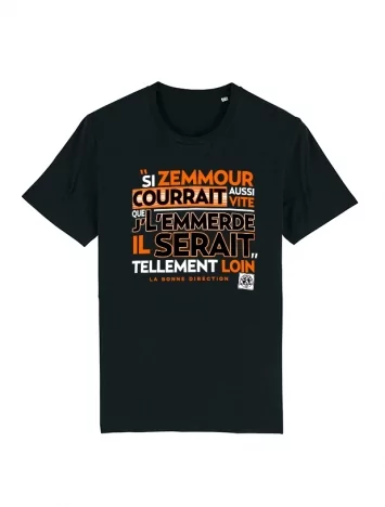 scred connexion Tshirt Scred Connexion Si Zemmour courrait... orange
