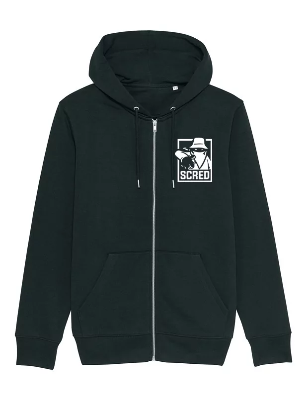 Sweat Zippé Box Noir de scred connexion sur Scredboutique.com