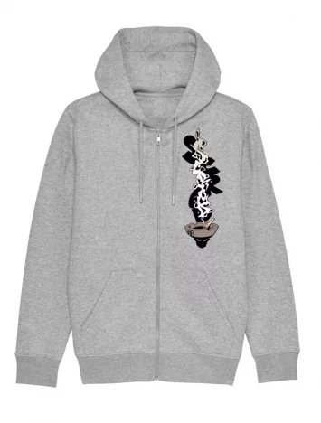 scred connexion Sweat Zippé Cendar Gris
