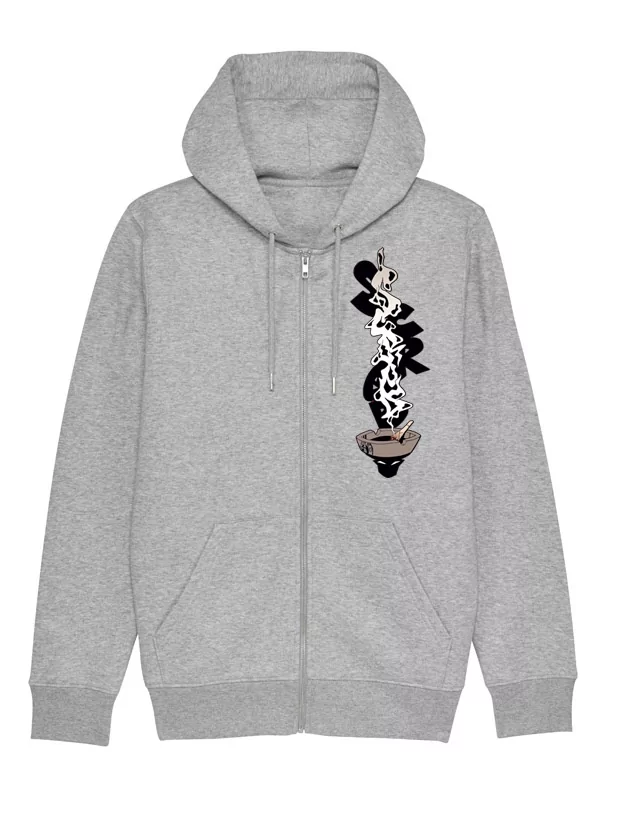 Sweat Zippé Cendar Gris de scred connexion sur Scredboutique.com