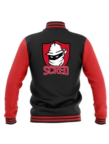 scred connexion Teddy noir rouge Scred Baseball