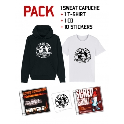 Pack "Classico" (Sweat, T-shirt, CD, Stickers) de scred connexion sur Scredboutique.com