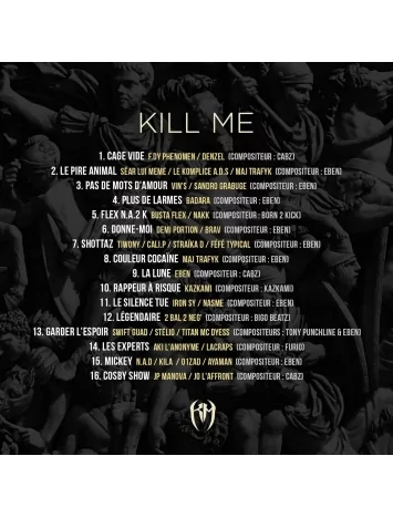 kill me Album Cd EBEN & STÉLIO - KILL ME