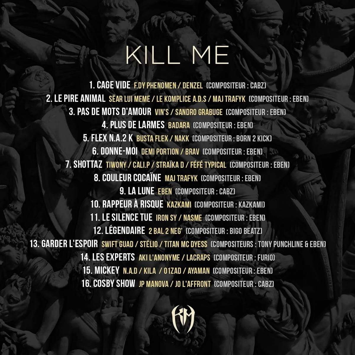 Album Cd "EBEN & STÉLIO - KILL ME" de kill me sur Scredboutique.com