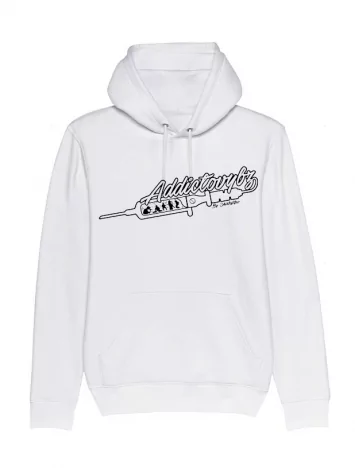 addictovybz Sweat Capuche Blanc Addictovybz