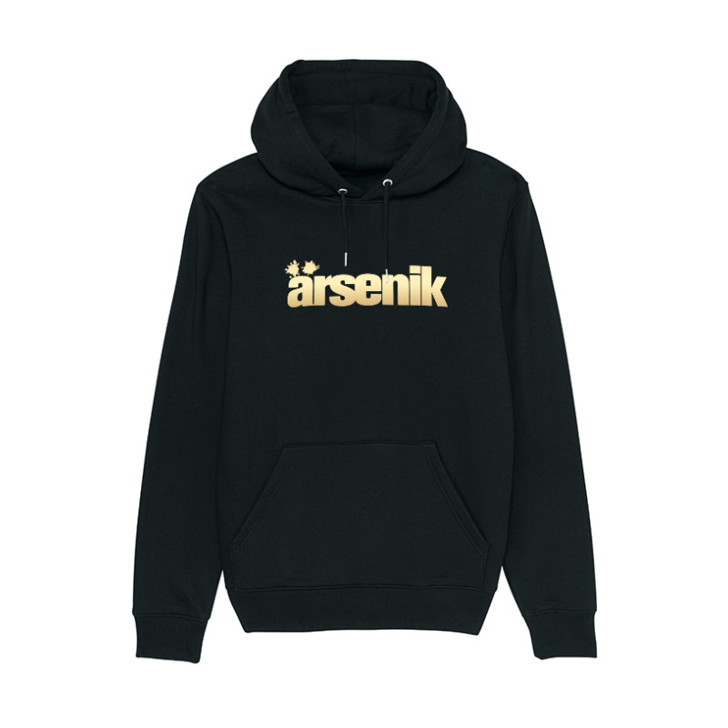 Sweat Capuche Arsenik logo Or