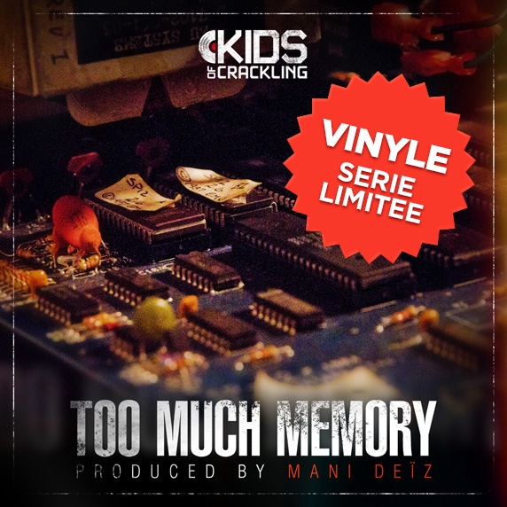 Vinyle Mani deiz - Kids of crackling - Too much memory de sur Scredboutique.com