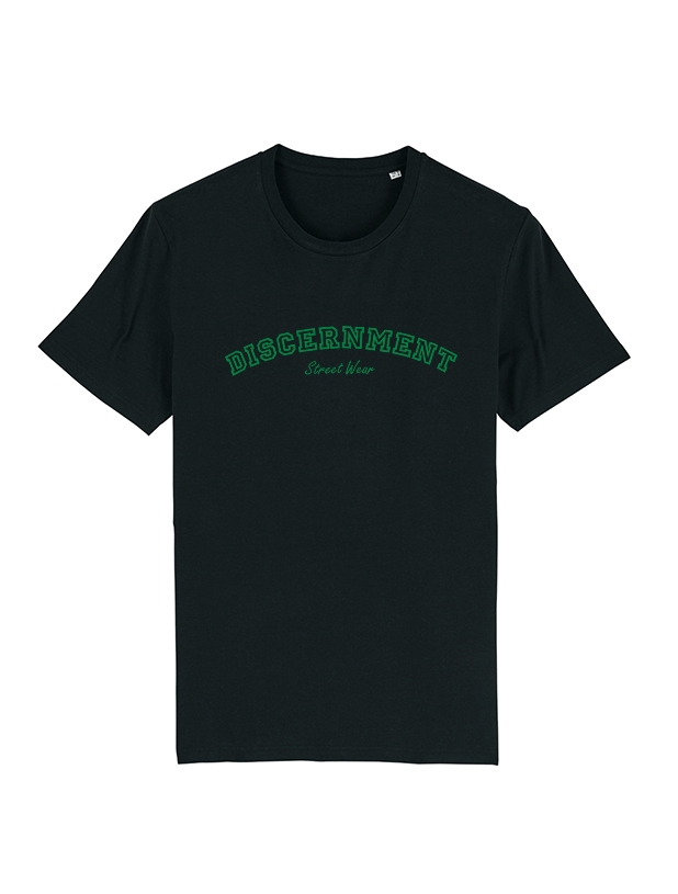 Tshirt Discernement University vert de discernment sur Scredboutique.com