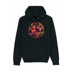 Sweat Capuche Scred Classico Hologramme Noir