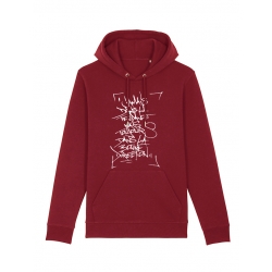 Sweat Capuche Jamais dans la tendance by Lensk de scred connexion sur Scredboutique.com