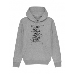 Sweat Capuche Jamais dans la tendance by Lensk de scred connexion sur Scredboutique.com