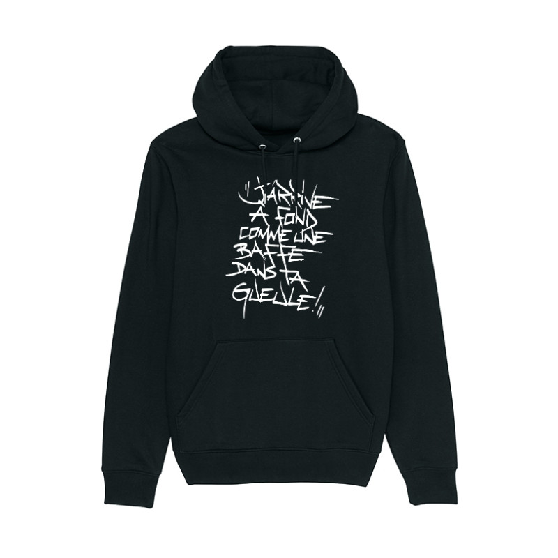 Sweat Capuche J\'arrive a fond by Lensk